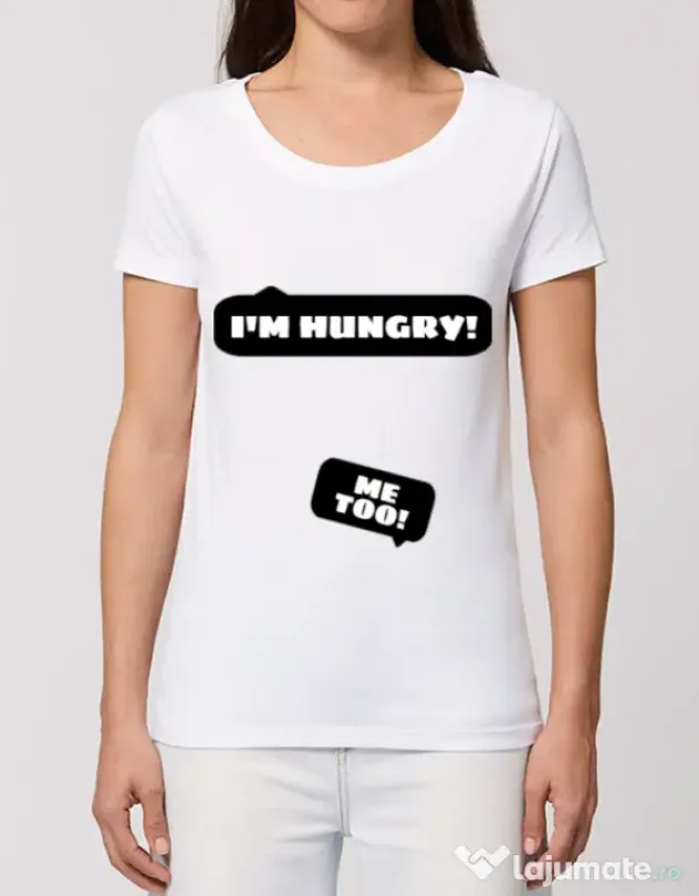 Tricou STANLEY STELLA dama Hungry Mommy Alb