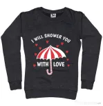Bluza ADLER dama Raining love Negru melanj