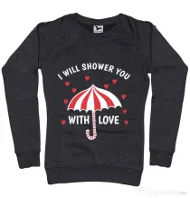 Bluza ADLER dama Raining love Negru melanj