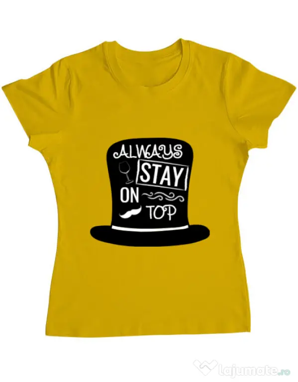 Tricou ADLER dama Stay on top Galben