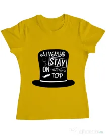 Tricou ADLER dama Stay on top Galben