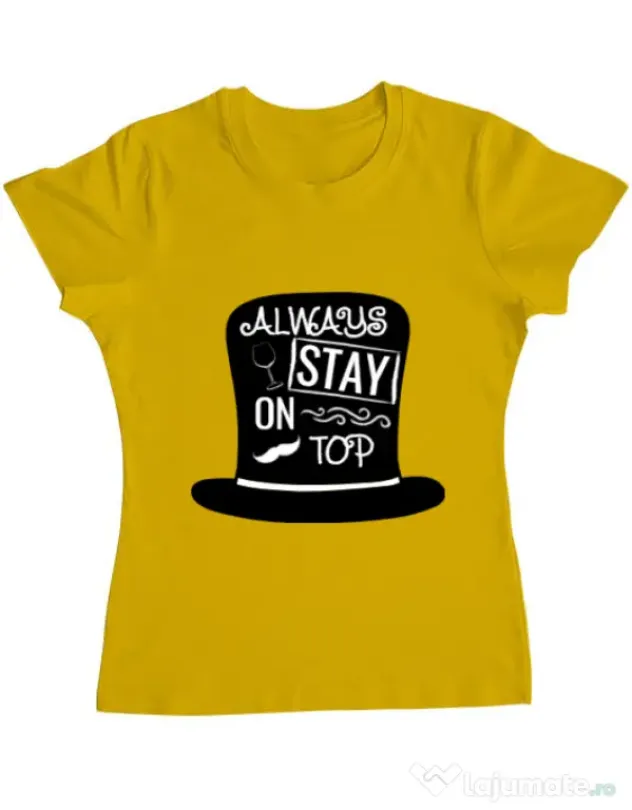 Tricou ADLER dama Stay on top Galben