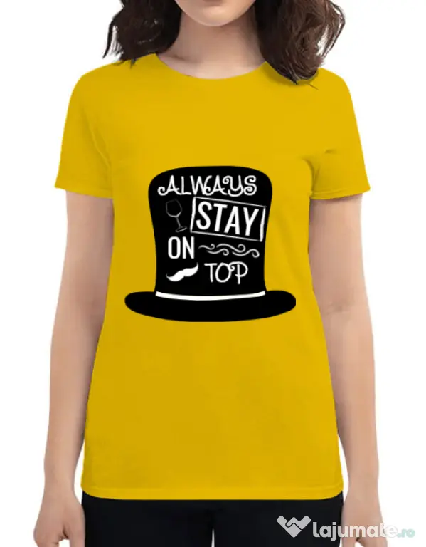 Tricou ADLER dama Stay on top Galben