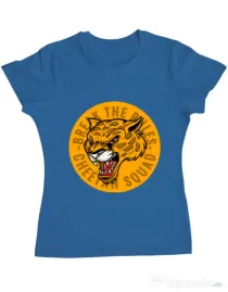 Tricou ADLER dama Break the rules Albastru azuriu
