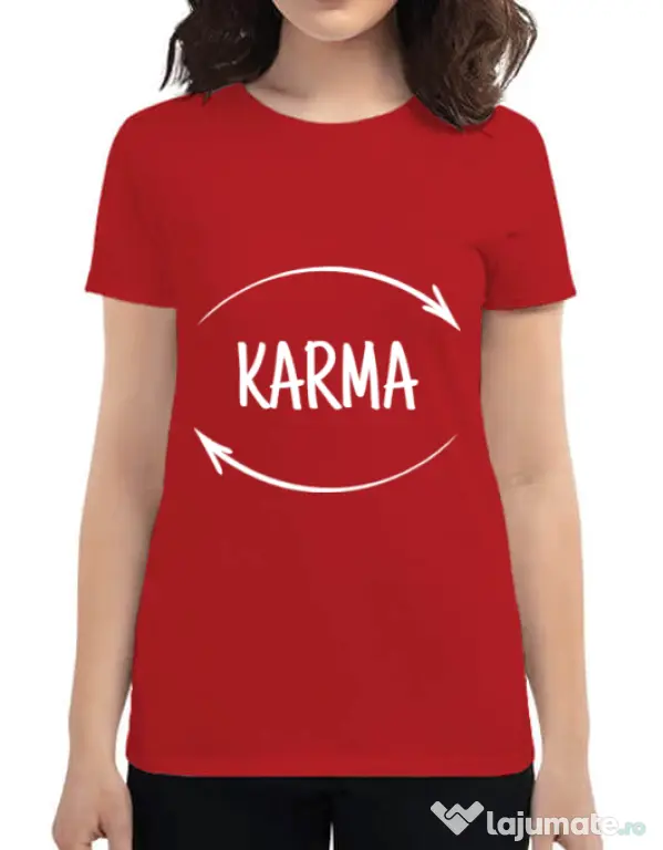 Tricou ADLER dama Karma Rosu