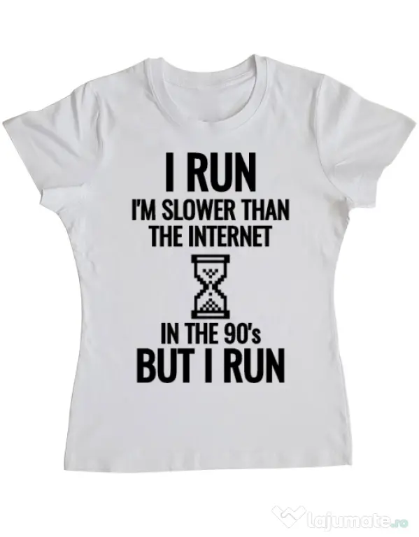 Tricou ADLER dama I run Alb
