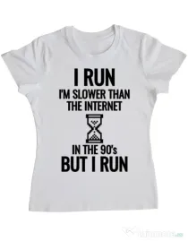 Tricou ADLER dama I run Alb