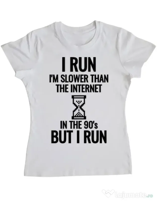 Tricou ADLER dama I run Alb