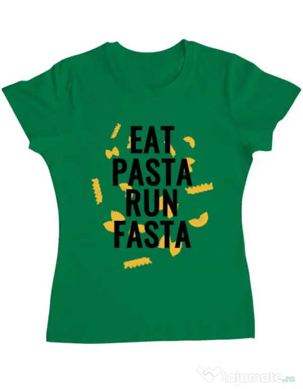 Tricou ADLER dama Eat pasta Verde mediu