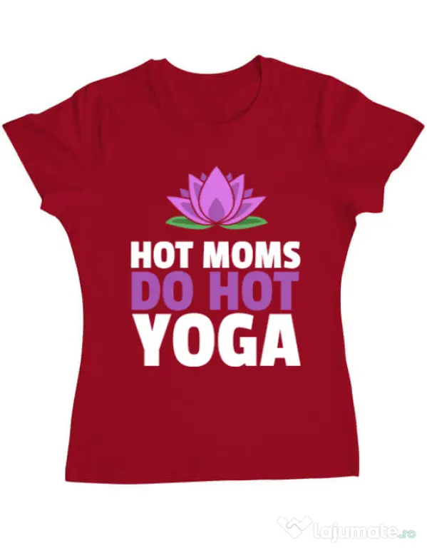 Tricou ADLER dama Hot yoga Rosu