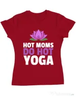 Tricou ADLER dama Hot yoga Rosu