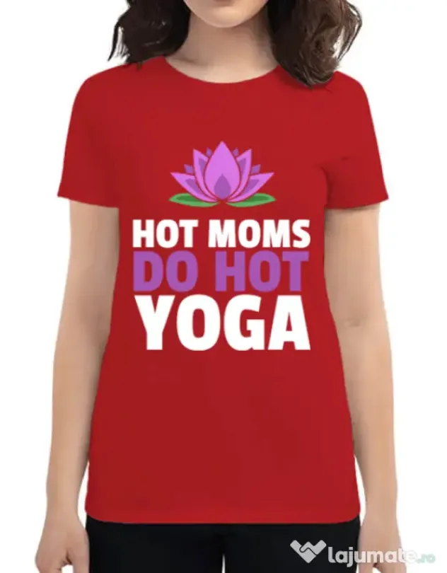 Tricou ADLER dama Hot yoga Rosu