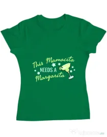 Tricou ADLER dama Mamacita Verde mediu