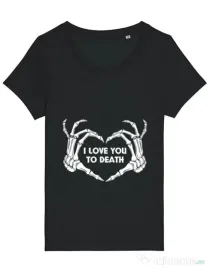 Tricou STANLEY STELLA dama Love you to death Negru