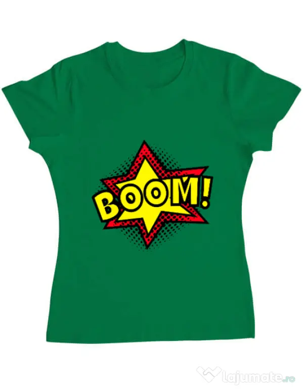 Tricou ADLER dama Boom! Verde mediu