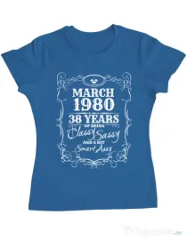 Tricou ADLER dama Classy sassy Albastru azuriu