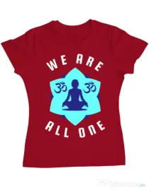 Tricou ADLER dama We are all one Rosu