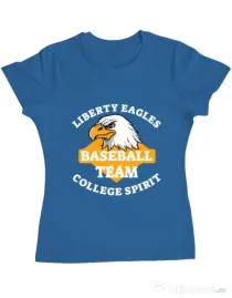 Tricou ADLER dama Liberty eagles Albastru azuriu