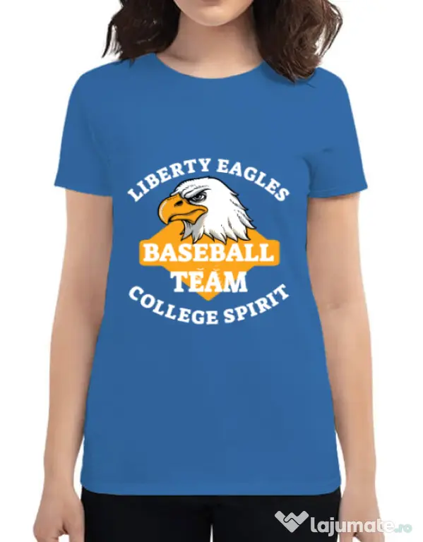 Tricou ADLER dama Liberty eagles Albastru azuriu