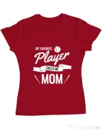 Tricou ADLER dama My favorite player Rosu