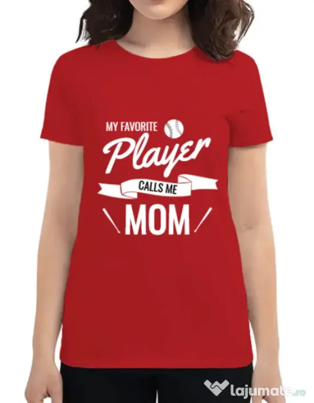Tricou ADLER dama My favorite player Rosu