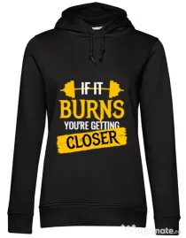 Hoodie dama cu gluga Getting closer Negru