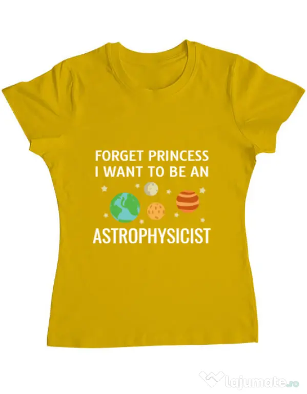 Tricou ADLER dama Forget Princess Galben