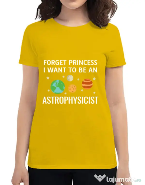 Tricou ADLER dama Forget Princess Galben