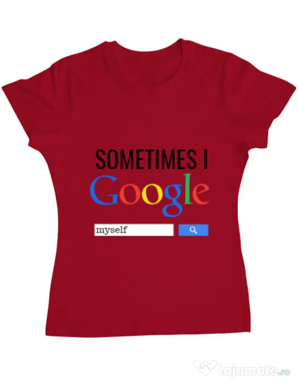 Tricou ADLER dama I google myself Rosu