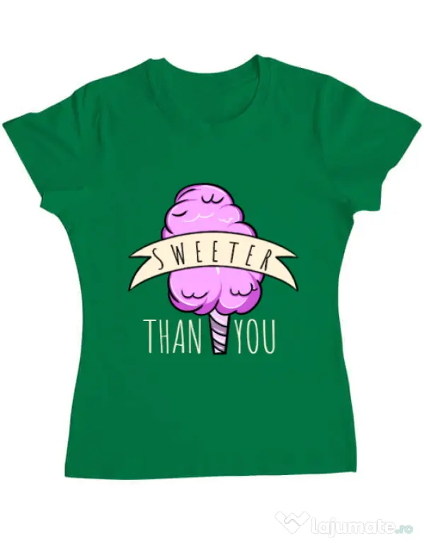 Tricou ADLER dama Sweeter than you Verde mediu