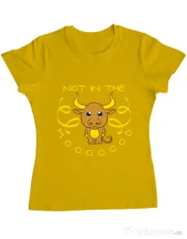 Tricou ADLER dama Not in the mood Galben