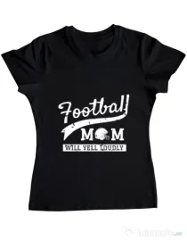 Tricou ADLER dama Football mom Negru