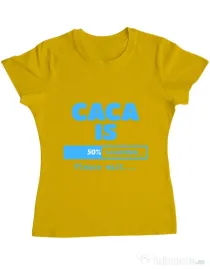 Tricou ADLER dama Caca is loading Galben