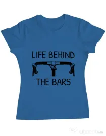 Tricou ADLER dama Life behind the bars Albastru azuriu