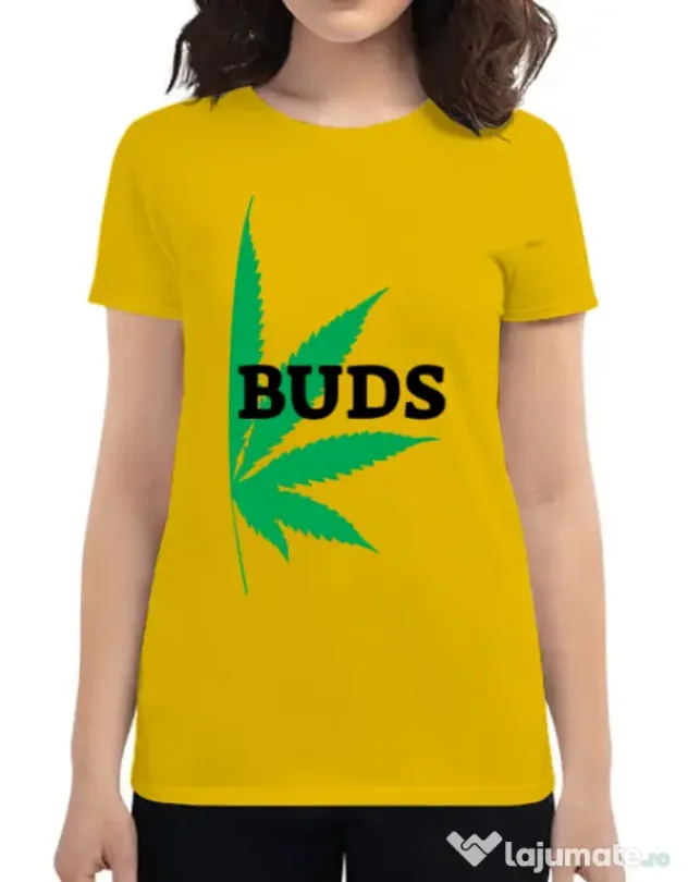 Tricou ADLER dama Best buds 2 Galben