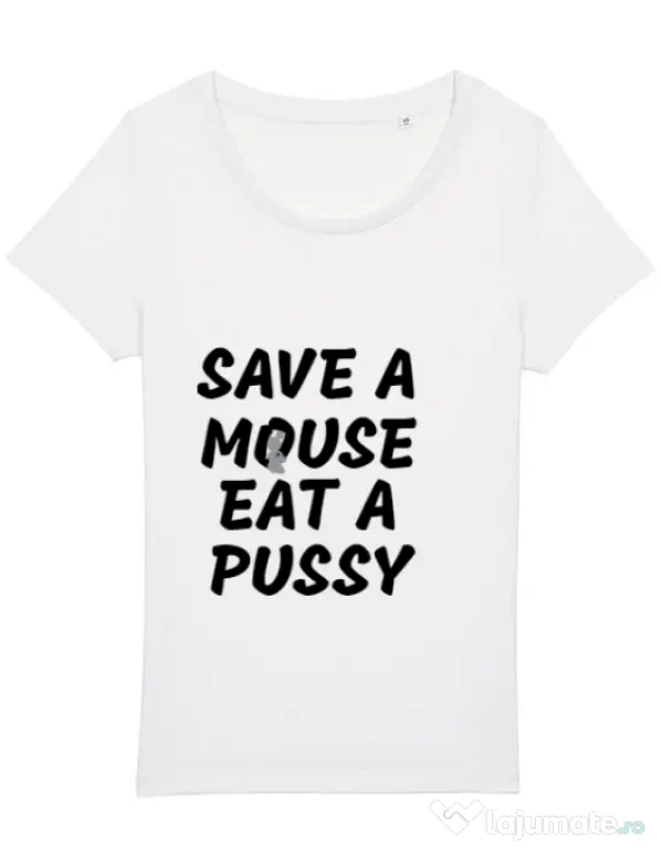 Tricou STANLEY STELLA dama Save a mouse Alb