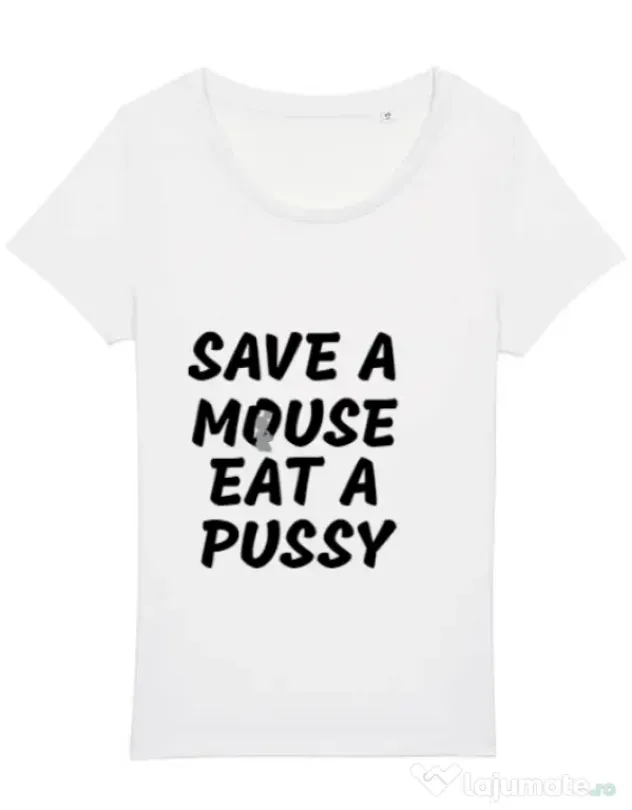 Tricou STANLEY STELLA dama Save a mouse Alb