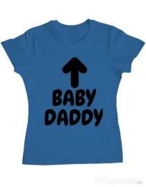 Tricou ADLER dama Baby daddy Albastru azuriu