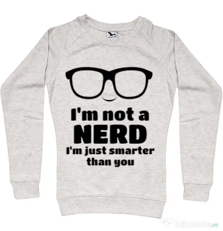 Bluza ADLER dama Smarter than you Migdala melanj