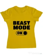 Tricou ADLER dama Beast mode Galben