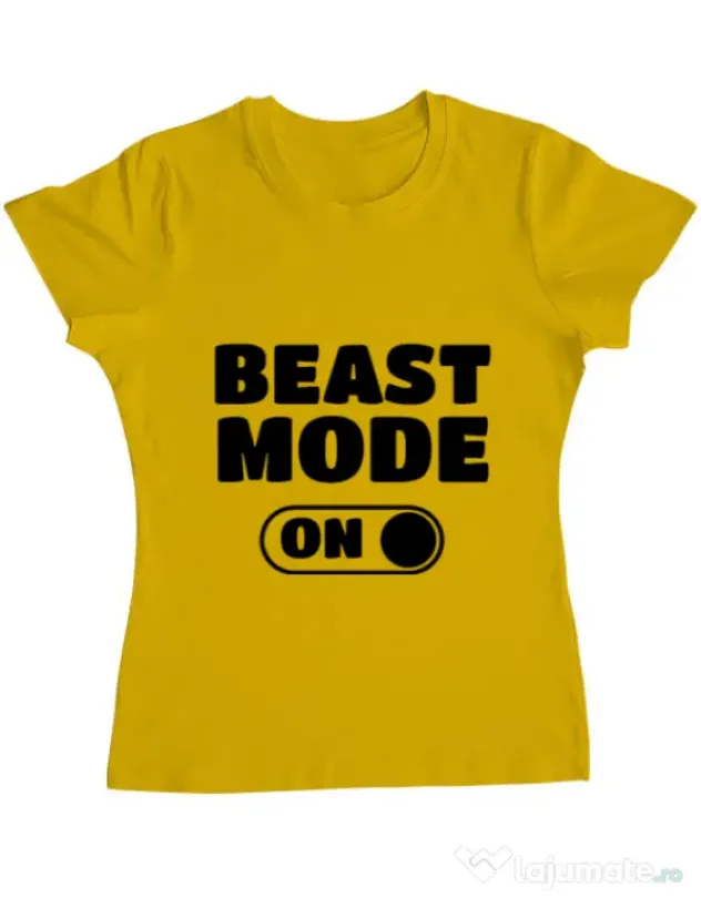 Tricou ADLER dama Beast mode Galben