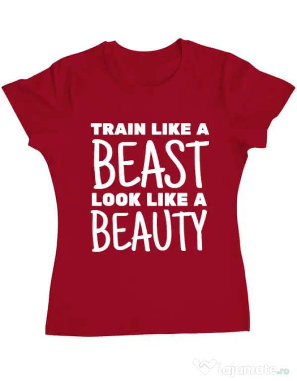 Tricou ADLER dama Train like a beast Rosu