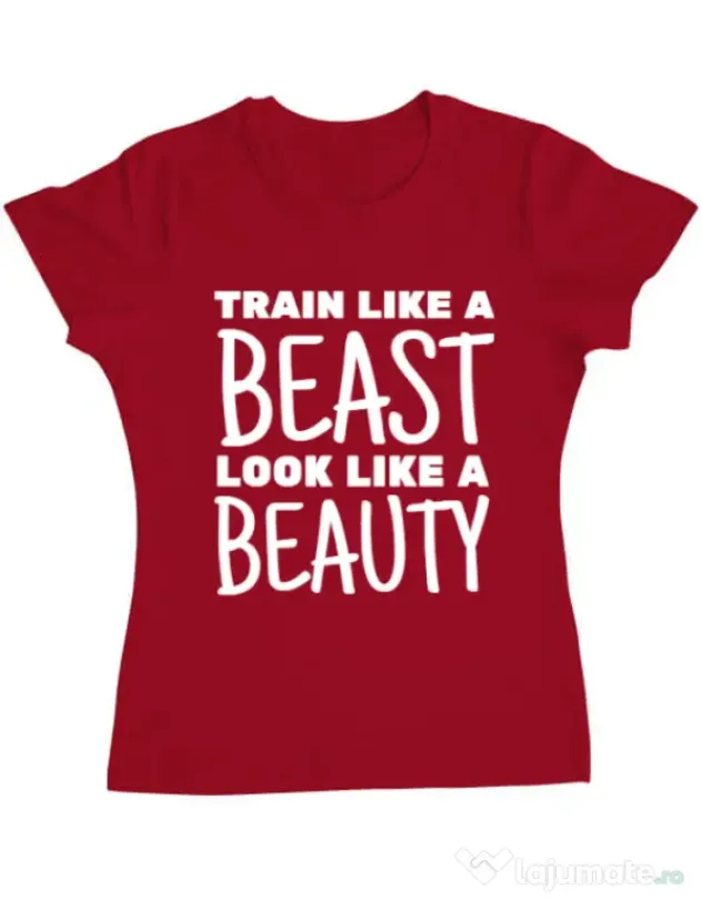 Tricou ADLER dama Train like a beast Rosu