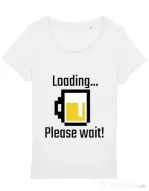 Tricou STANLEY STELLA dama Beer loading Alb