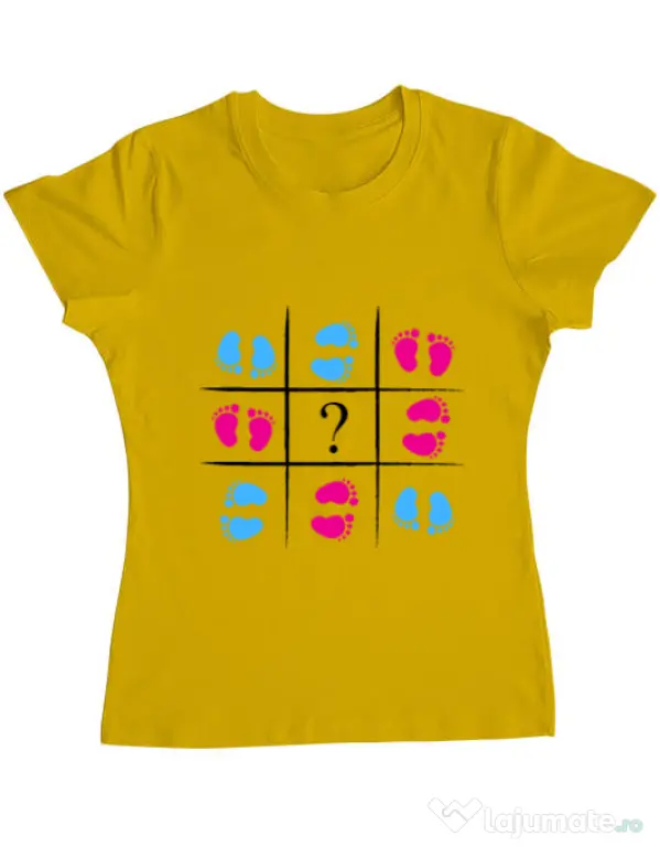 Tricou ADLER dama Baby Steps Galben