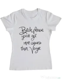 Tricou ADLER dama Vogue issues Alb