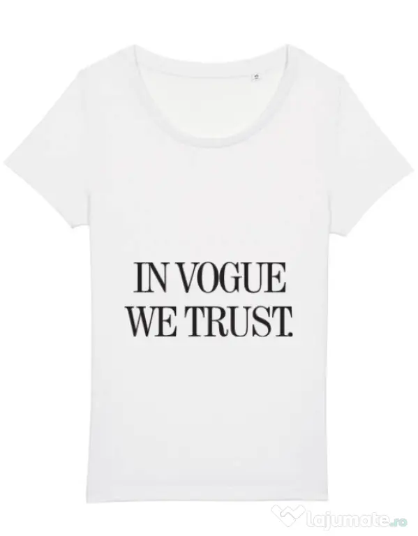 Tricou STANLEY STELLA dama In vogue we trust Alb