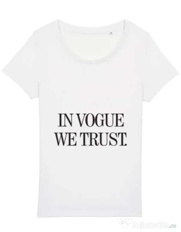 Tricou STANLEY STELLA dama In vogue we trust Alb