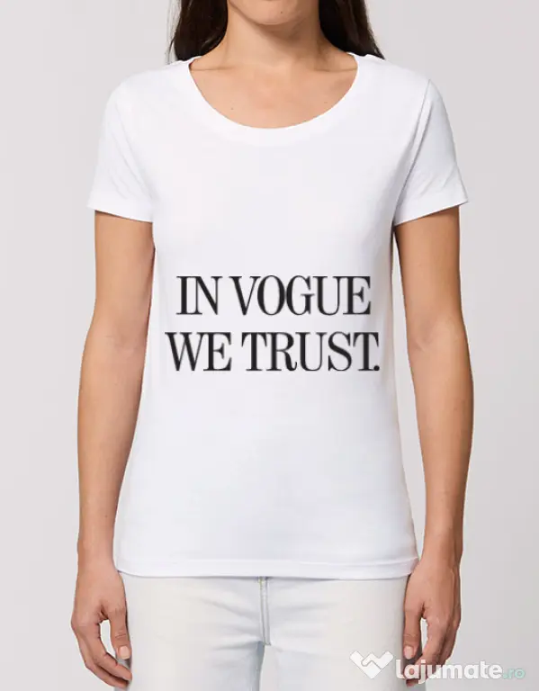 Tricou STANLEY STELLA dama In vogue we trust Alb