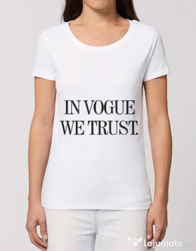 Tricou STANLEY STELLA dama In vogue we trust Alb